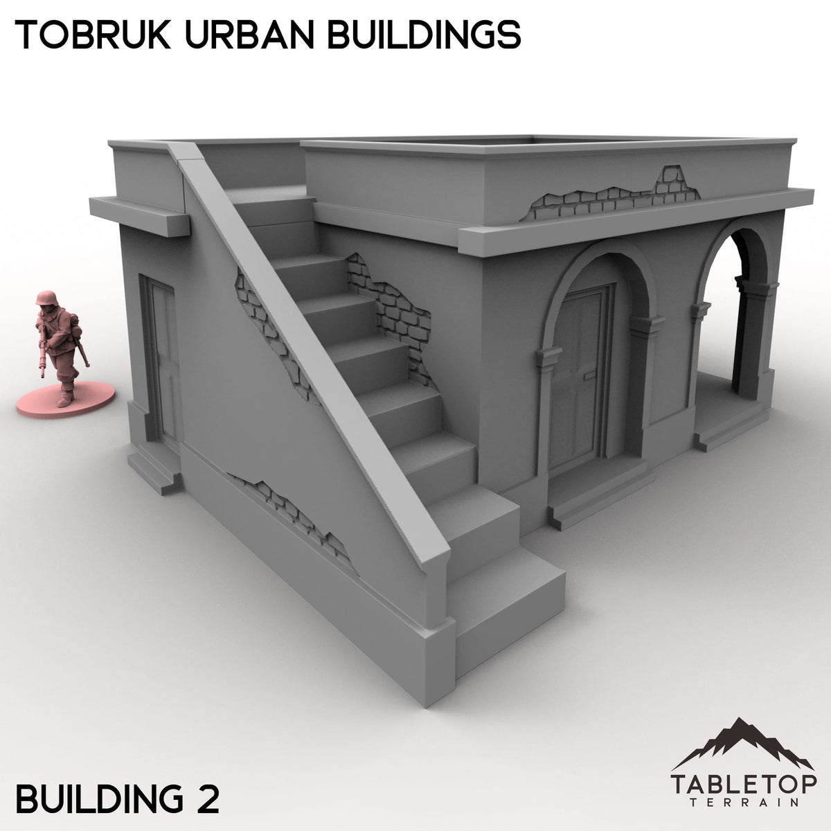 Tabletop Terrain Building Tobruk Urban Buildings