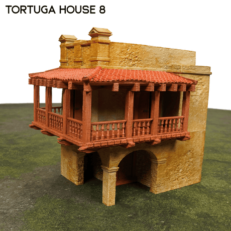 Tabletop Terrain Building Tortuga House 8