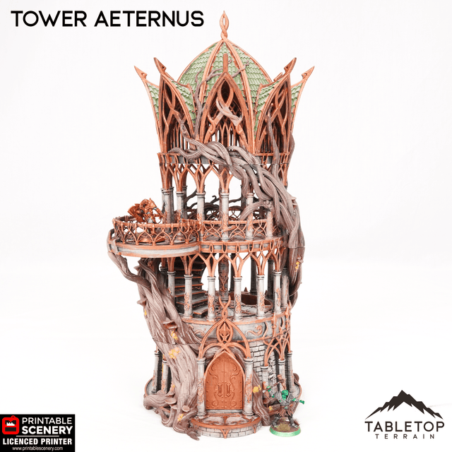 Tabletop Terrain Building Tower Aeternus - Elven Building