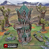 Tabletop Terrain Building Tower Aeternus - Elven Building