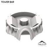 Tabletop Terrain Building Tower Bar - Futuristic City