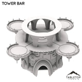 Tabletop Terrain Building Tower Bar - Futuristic City