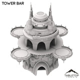 Tabletop Terrain Building Tower Bar - Futuristic City