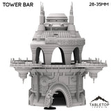 Tabletop Terrain Building Tower Bar - Futuristic City
