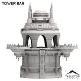 Tabletop Terrain Building Tower Bar - Futuristic City