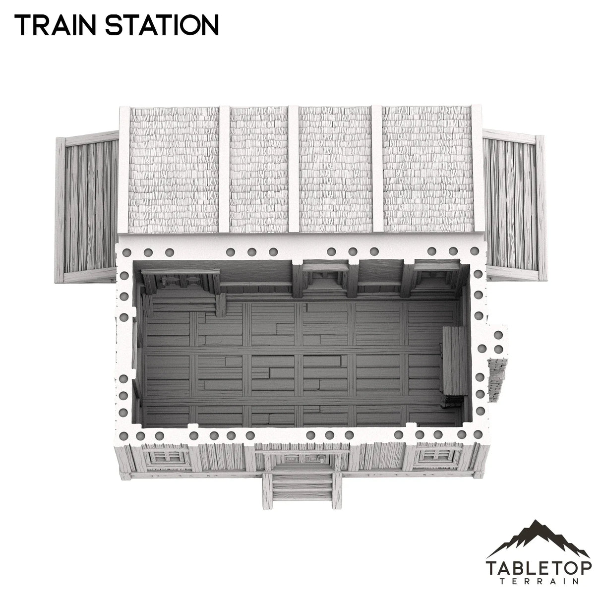 Tabletop Terrain Building Train Station - Old Wild Western Rush