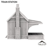 Tabletop Terrain Building Train Station - Old Wild Western Rush