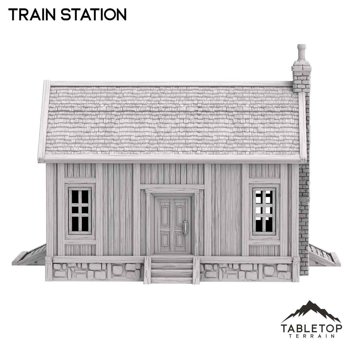 Tabletop Terrain Building Train Station - Old Wild Western Rush