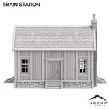 Tabletop Terrain Building Train Station - Old Wild Western Rush