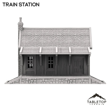 Tabletop Terrain Building Train Station - Old Wild Western Rush