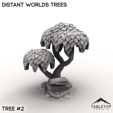 Tabletop Terrain Building Tree 2 / 32mm Distant Worlds Trees