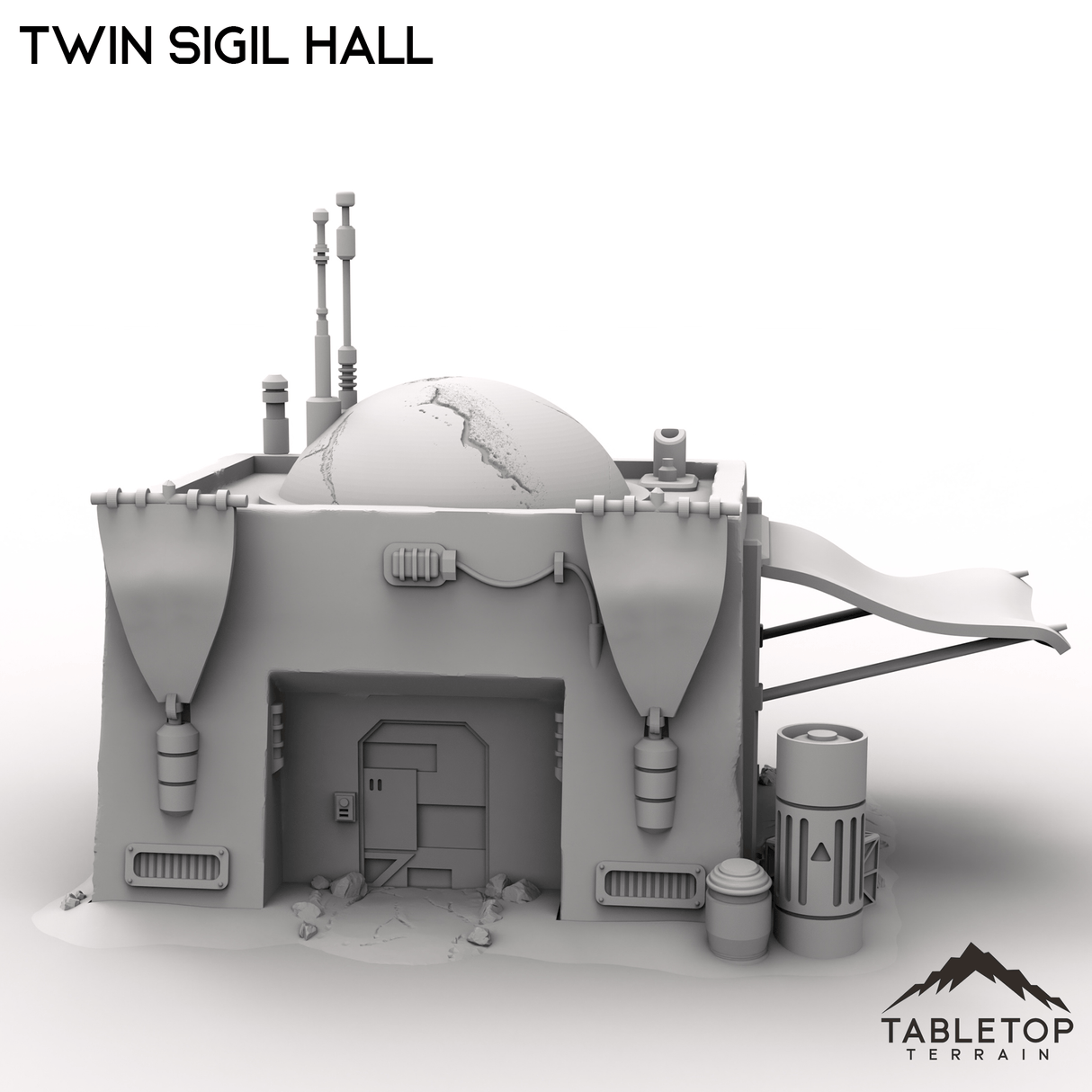 Tabletop Terrain Building Twin Sigil Hall