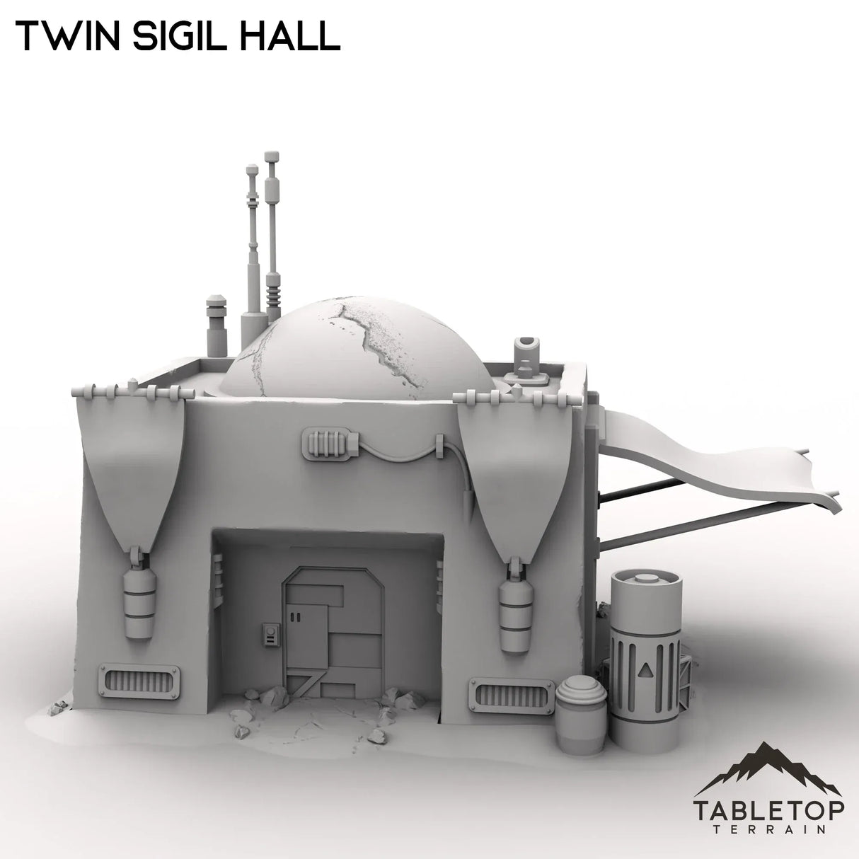 Tabletop Terrain Building Twin Sigil Hall