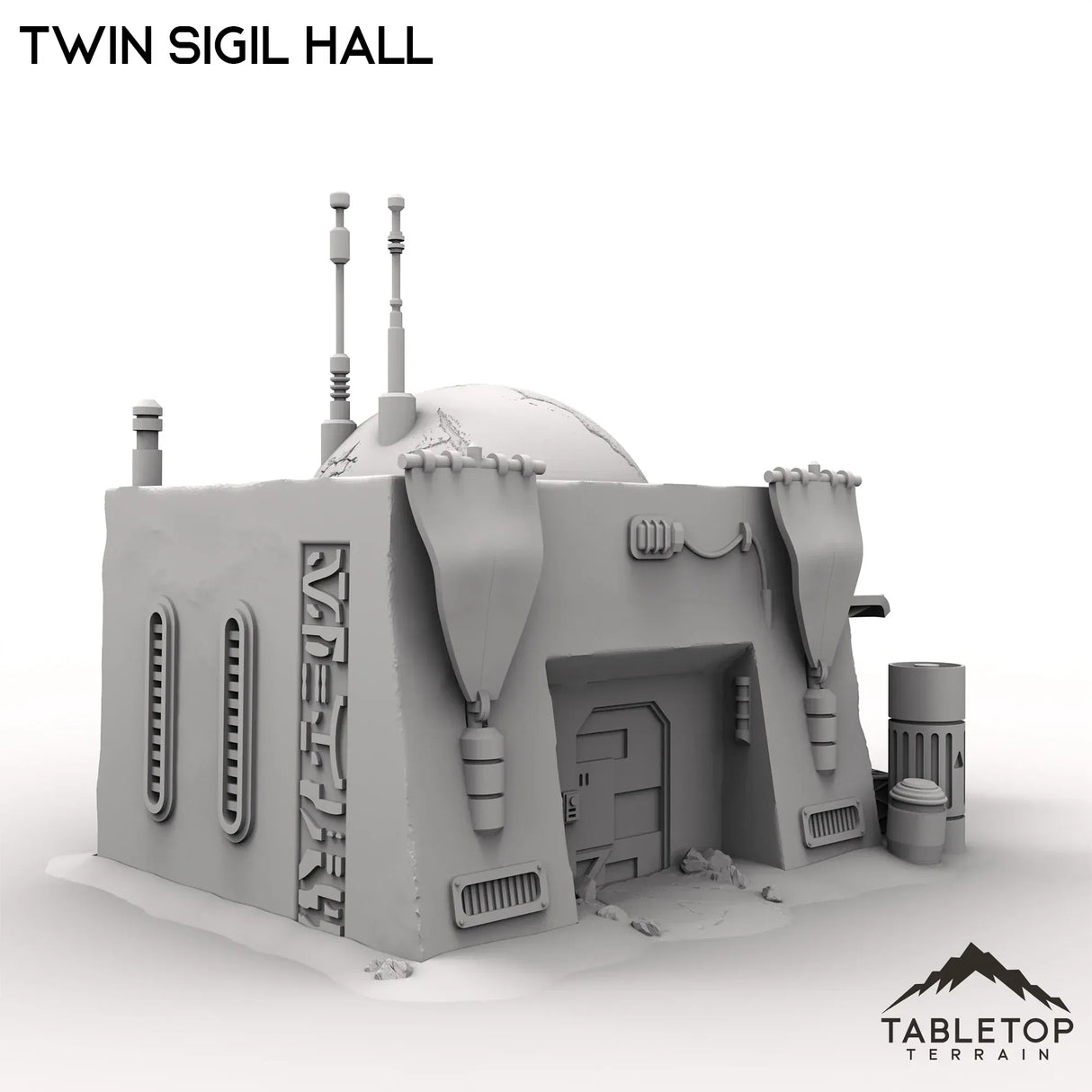 Tabletop Terrain Building Twin Sigil Hall