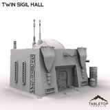 Tabletop Terrain Building Twin Sigil Hall