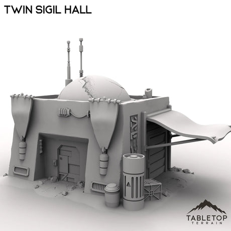 Tabletop Terrain Building Twin Sigil Hall