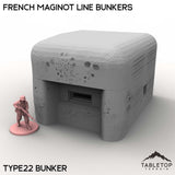 Tabletop Terrain Building Type22 Bunker / 32mm French Maginot Line Bunkers