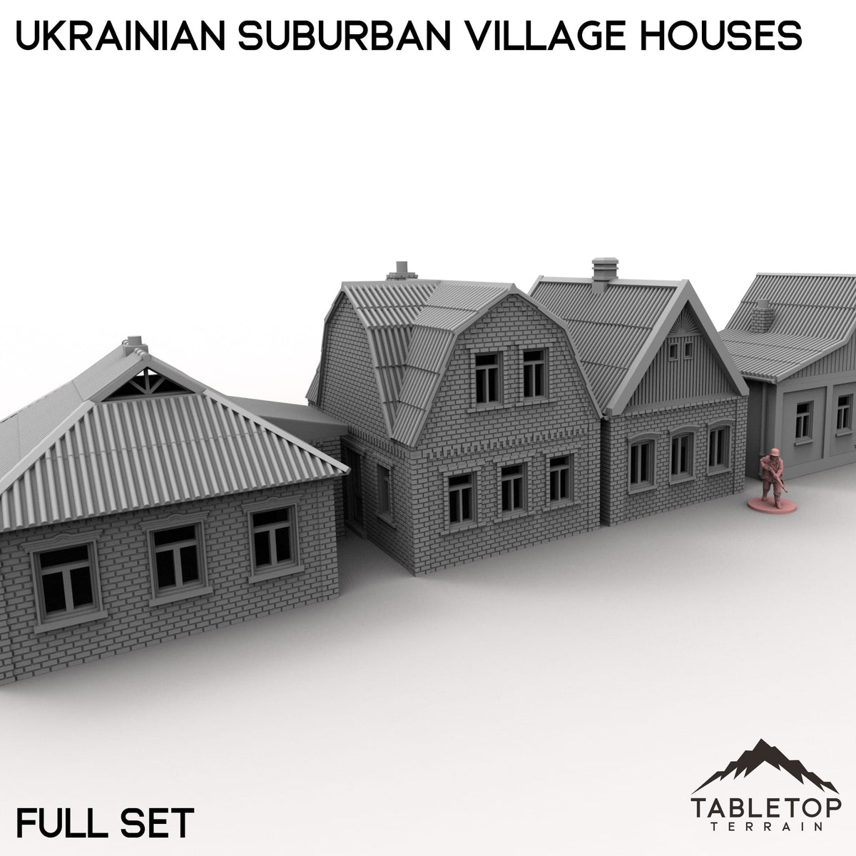 Tabletop Terrain Building Ukrainian Suburban Village Houses