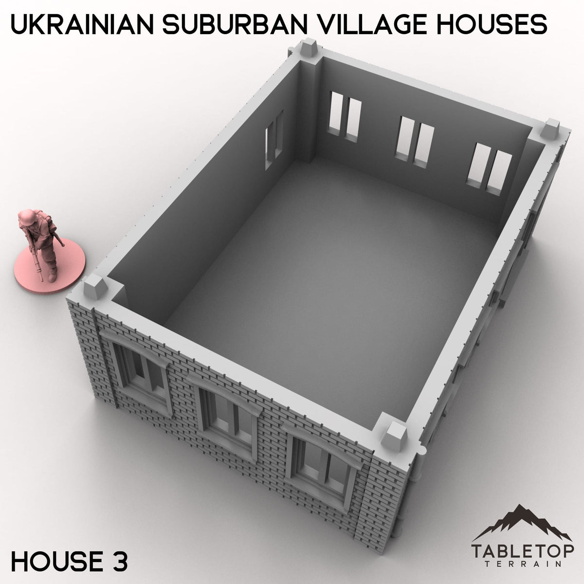 Tabletop Terrain Building Ukrainian Suburban Village Houses