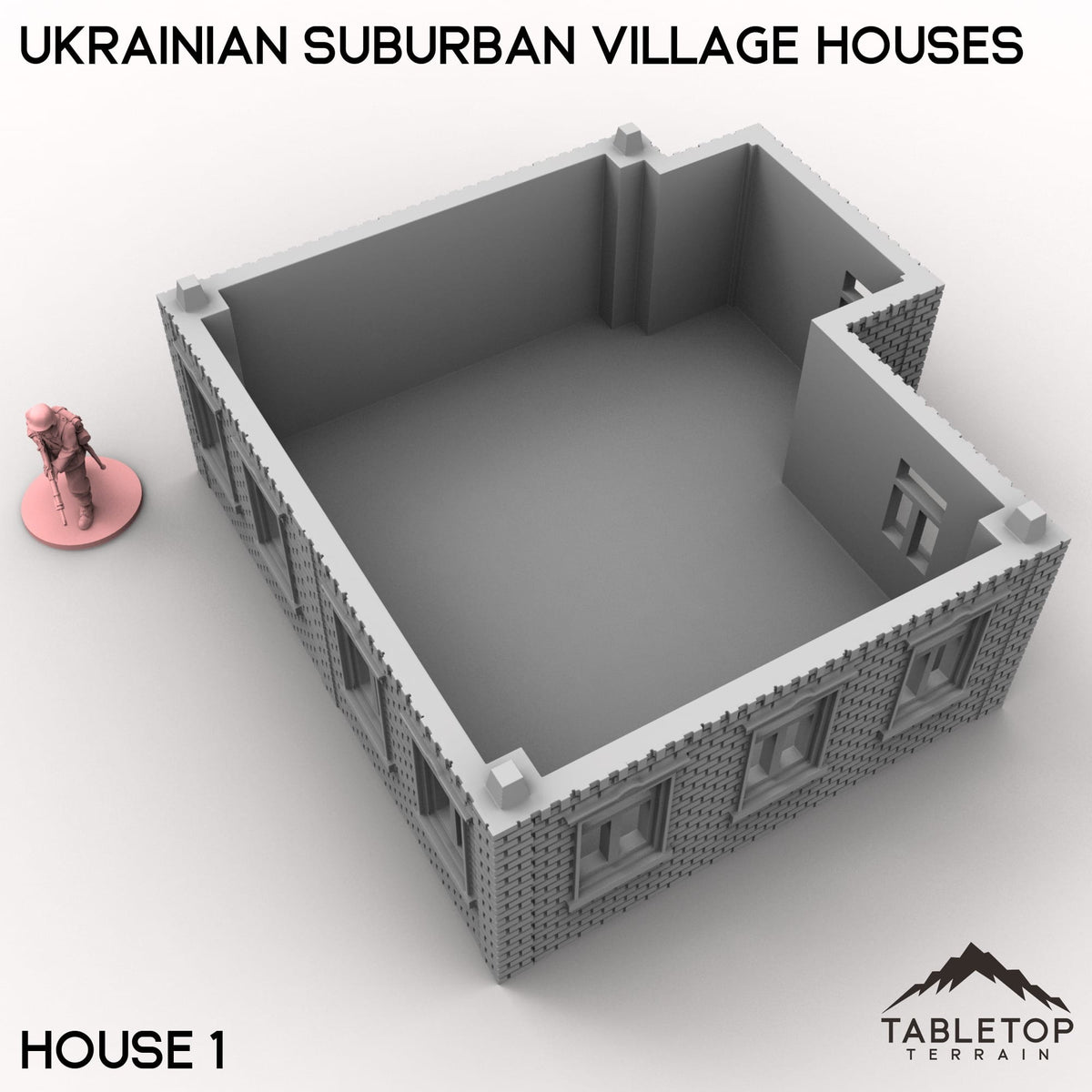 Tabletop Terrain Building Ukrainian Suburban Village Houses