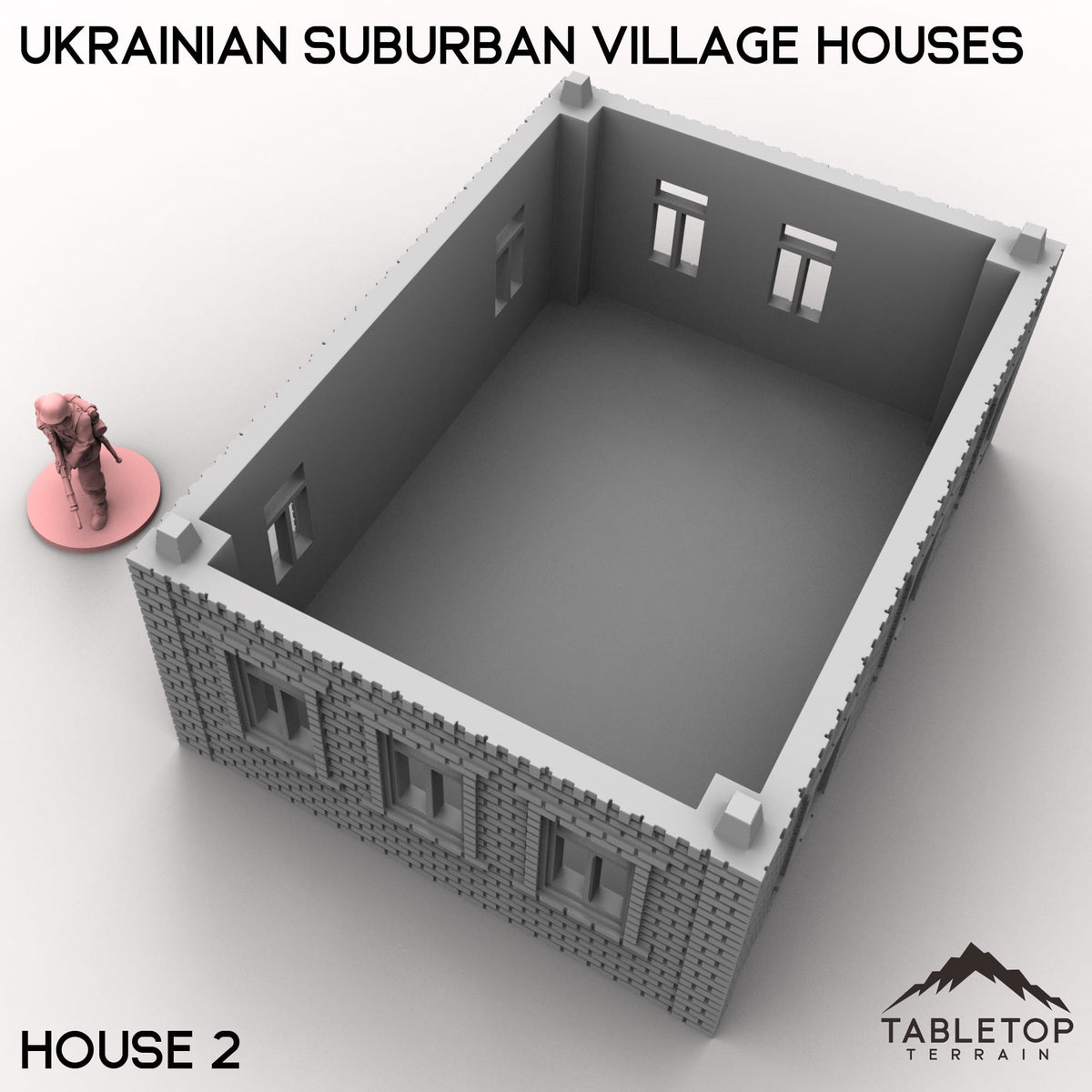 Tabletop Terrain Building Ukrainian Suburban Village Houses