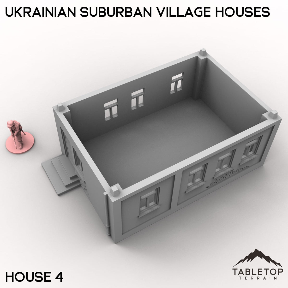 Tabletop Terrain Building Ukrainian Suburban Village Houses