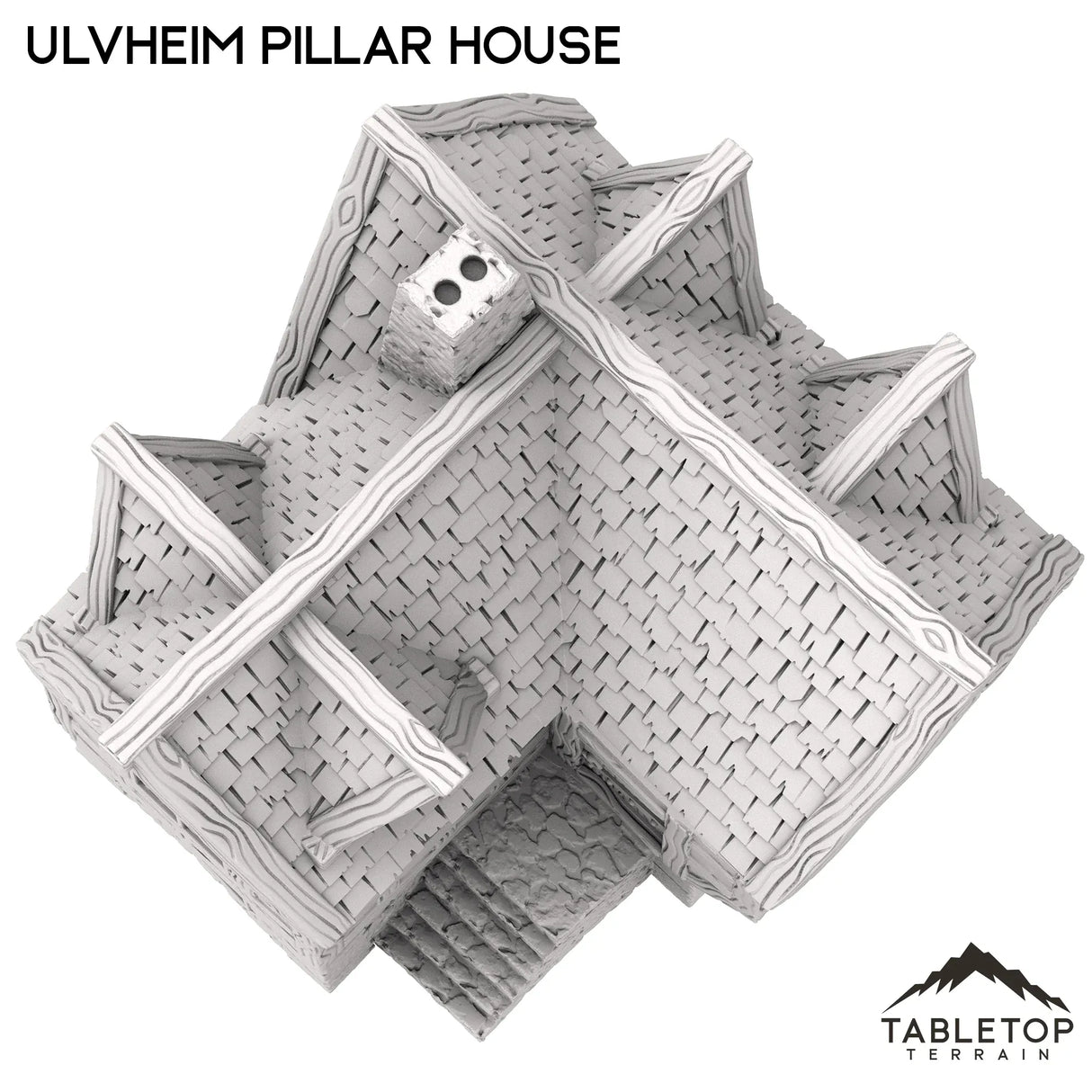 Tabletop Terrain Building Ulvheim Pillar House - Fantasy Building