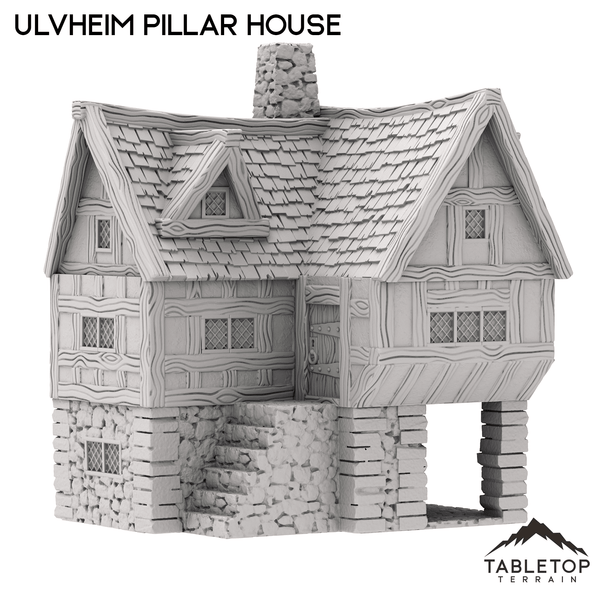Tabletop Terrain Building Ulvheim Pillar House - Fantasy Building