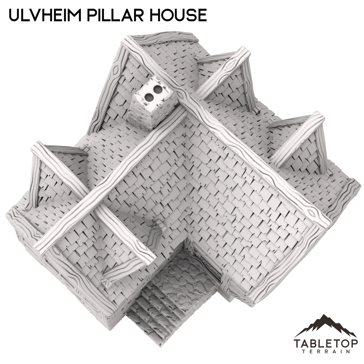 Tabletop Terrain Building Ulvheim Pillar House - Fantasy Building