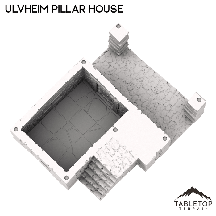 Tabletop Terrain Building Ulvheim Pillar House - Fantasy Building
