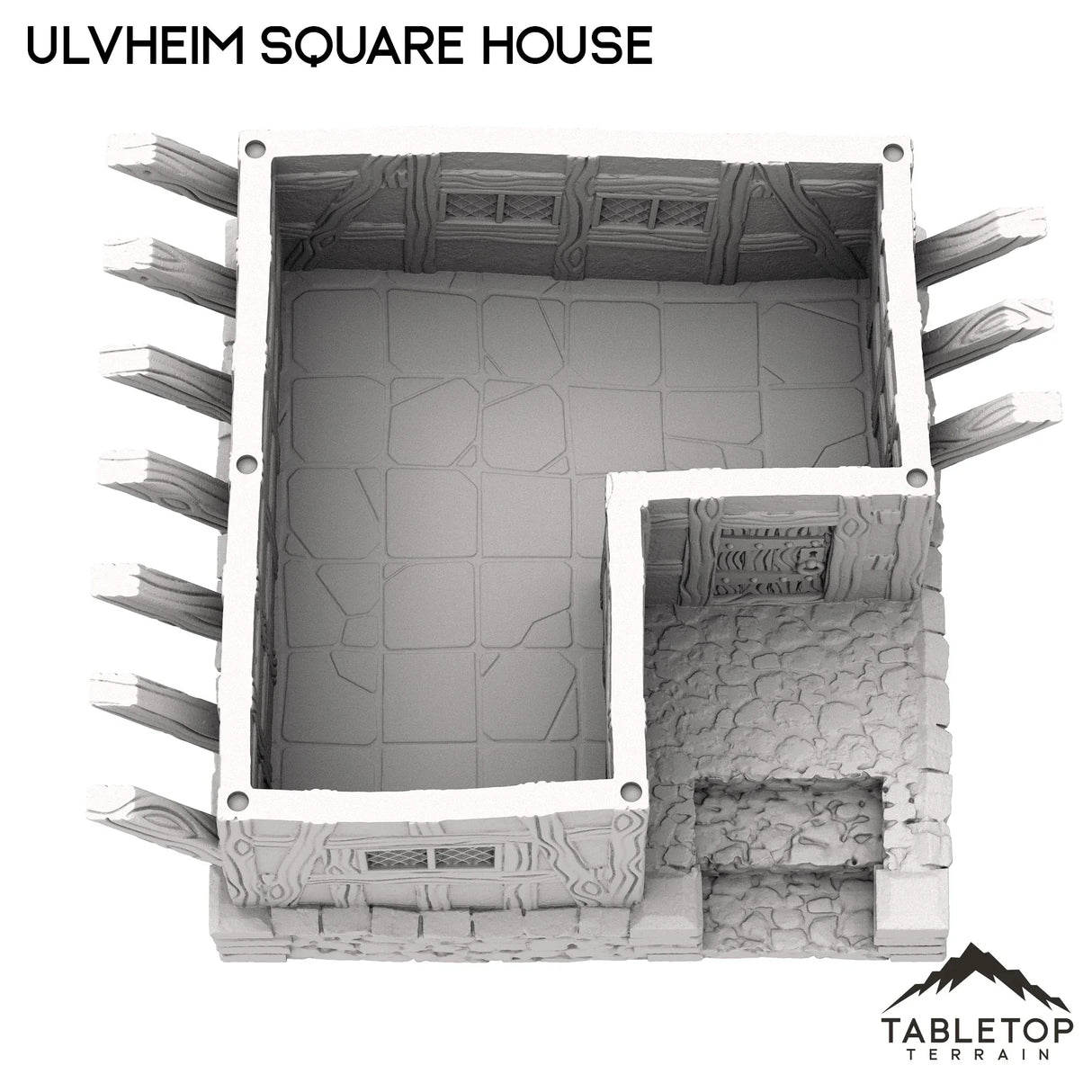 Tabletop Terrain Building Ulvheim Square House - Fantasy Building