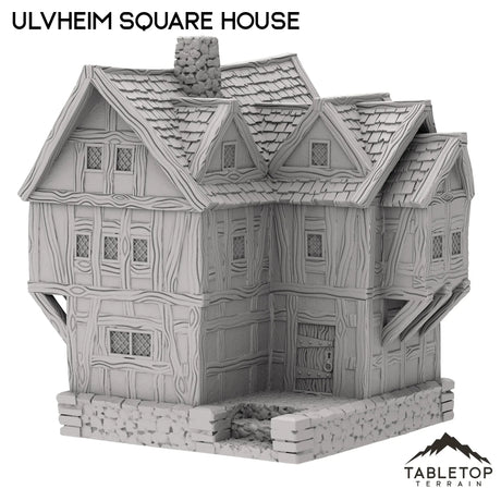 Tabletop Terrain Building Ulvheim Square House - Fantasy Building