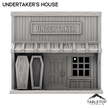 Tabletop Terrain Building Undertaker's House - Old Wild Western Rush