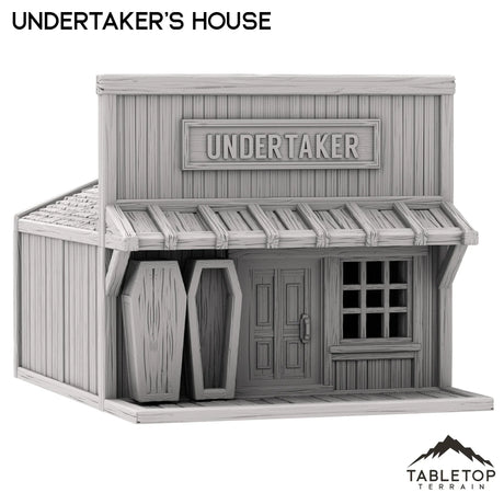 Tabletop Terrain Building Undertaker's House - Old Wild Western Rush