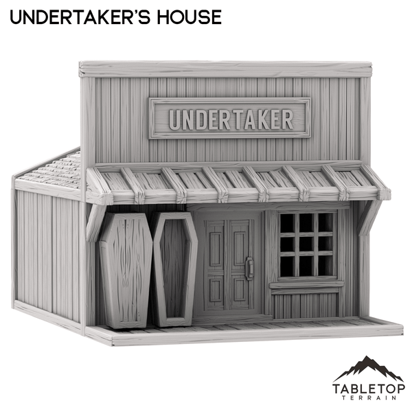 Tabletop Terrain Building Undertaker's House - Old Wild Western Rush
