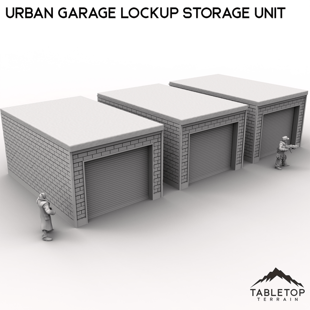 Tabletop Terrain Building Urban Garage Lockup Storage Unit