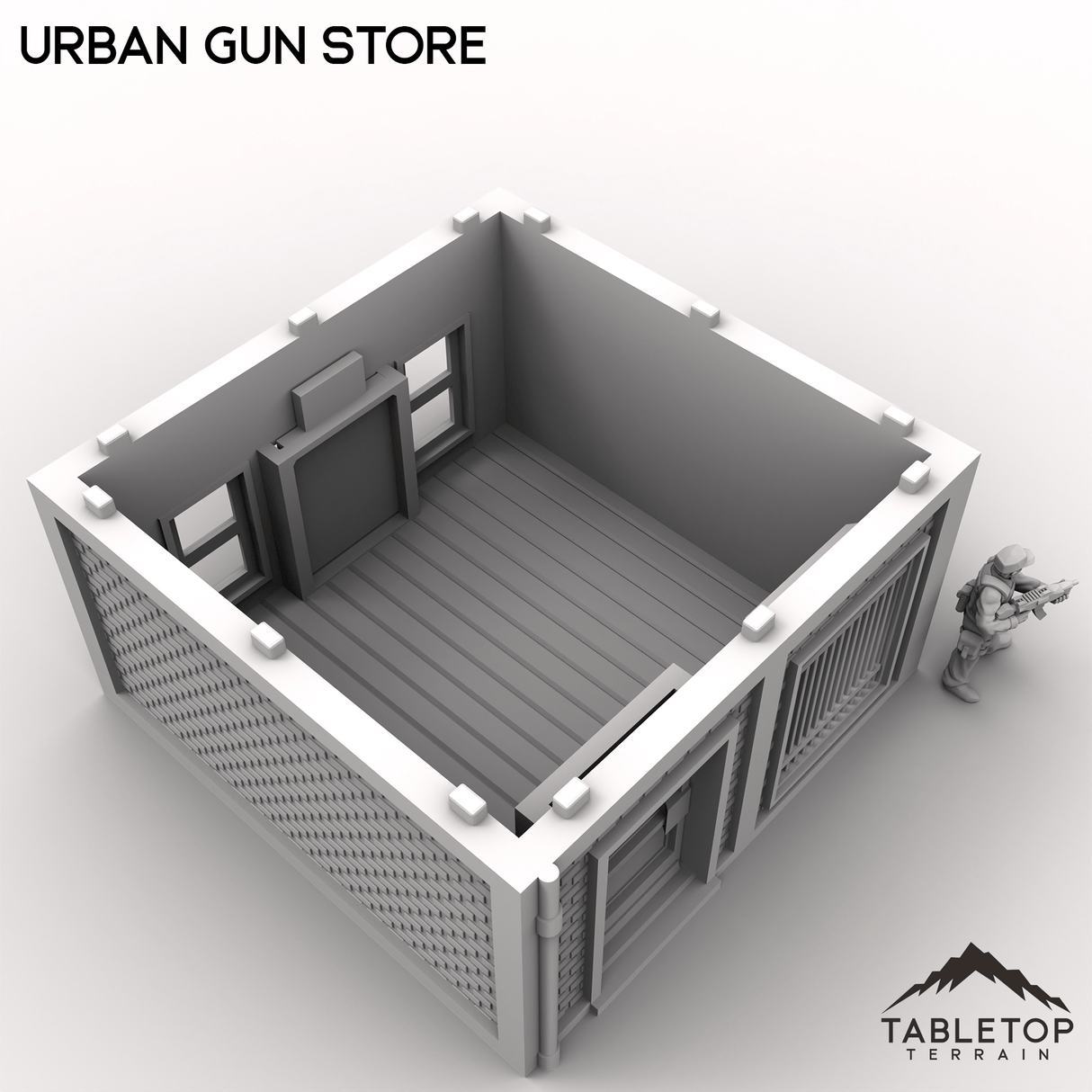 Tabletop Terrain Building Urban Gun Store