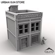 Tabletop Terrain Building Urban Gun Store