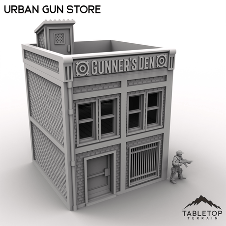 Tabletop Terrain Building Urban Gun Store