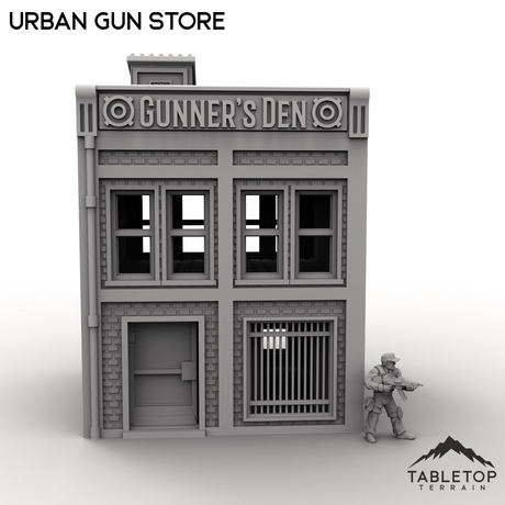 Tabletop Terrain Building Urban Gun Store