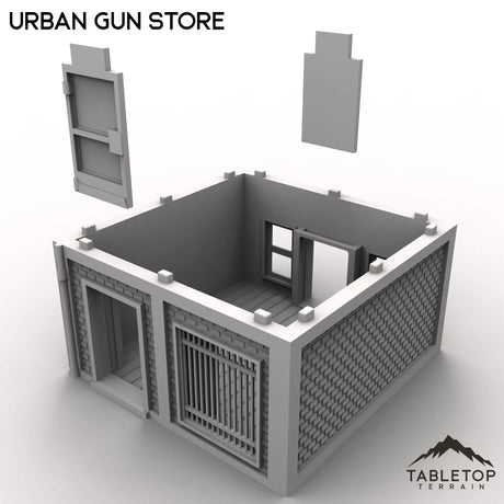 Tabletop Terrain Building Urban Gun Store