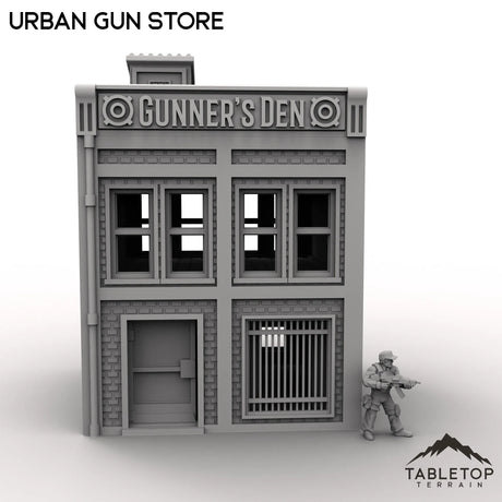 Tabletop Terrain Building Urban Gun Store