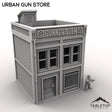 Tabletop Terrain Building Urban Gun Store