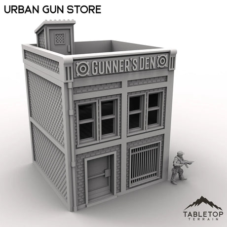 Tabletop Terrain Building Urban Gun Store
