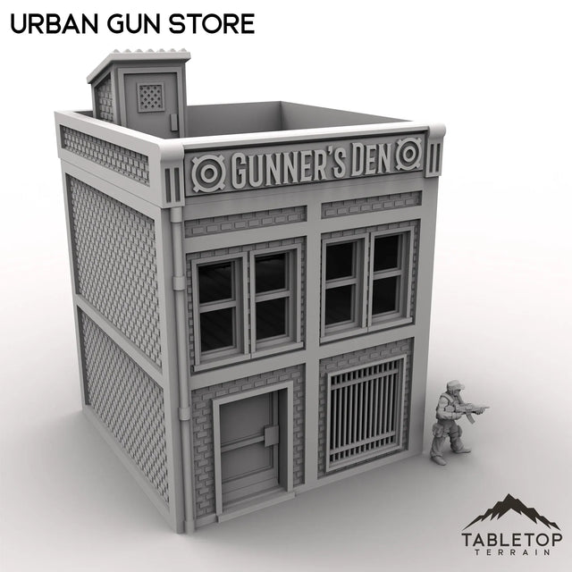 Tabletop Terrain Building Urban Gun Store
