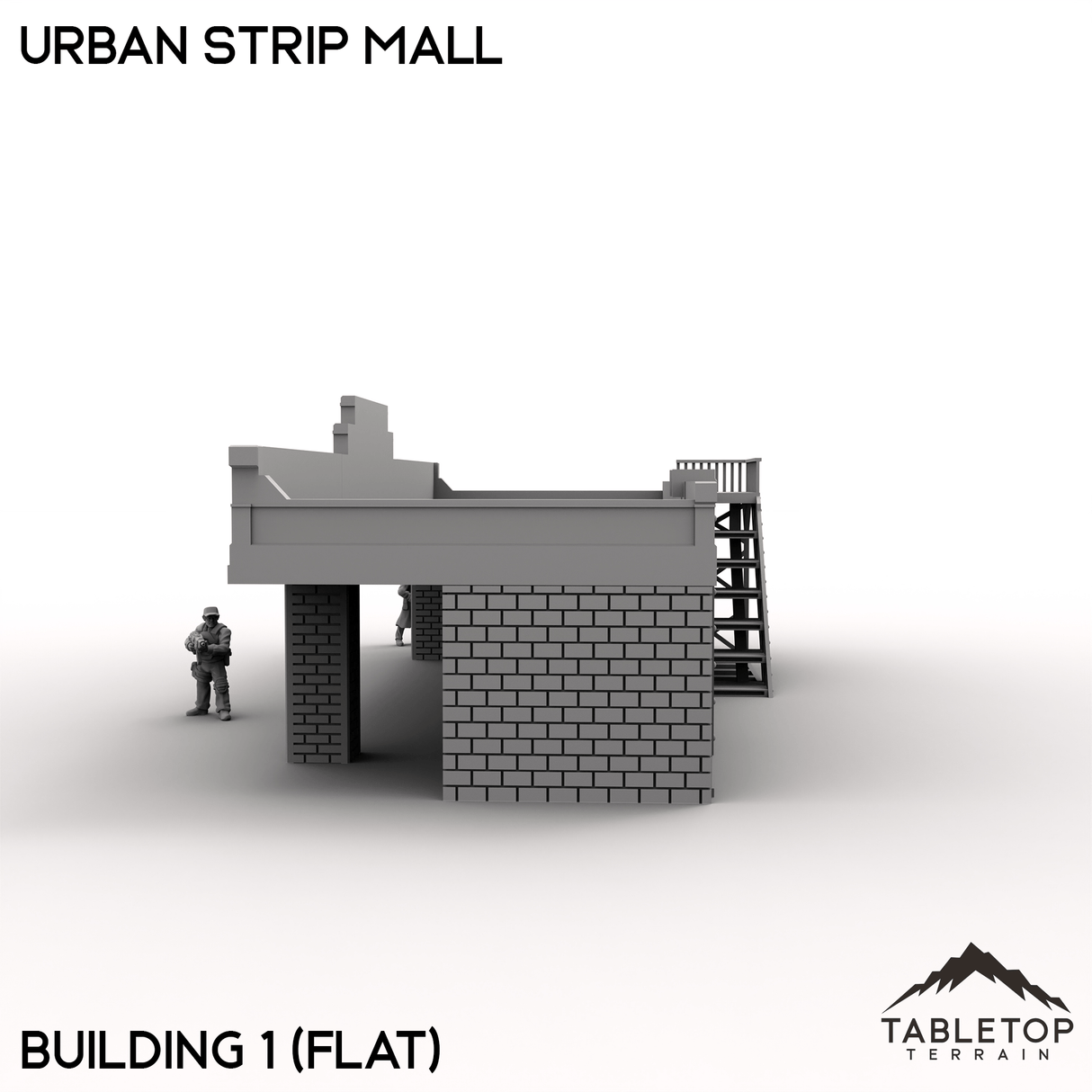 Tabletop Terrain Building Urban Strip Mall - MCP Building