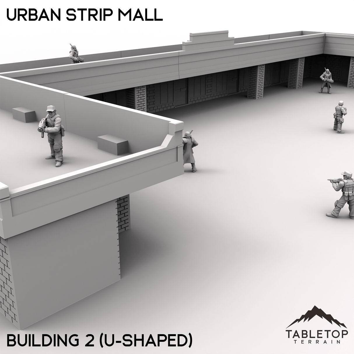 Tabletop Terrain Building Urban Strip Mall - MCP Building