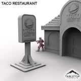 Tabletop Terrain Building Urban Taco Restaurant