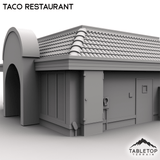Tabletop Terrain Building Urban Taco Restaurant