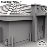 Tabletop Terrain Building Urban Taco Restaurant